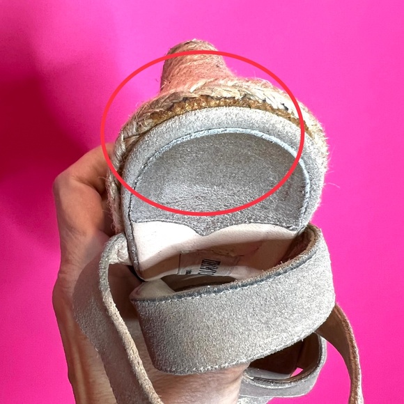 Jimmy Choo Phoenix Gold Platform Wedge ➡️ FLAWS ⬅️ - Picture 11 of 14